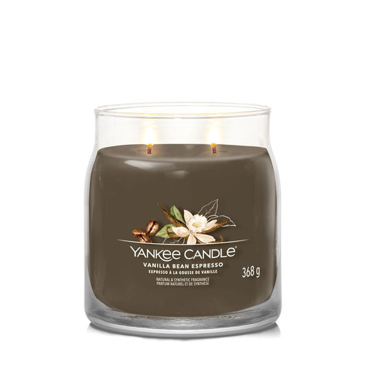 Yankee Candle® Signature vidutinė žvakė – Vanilla Bean Espresso