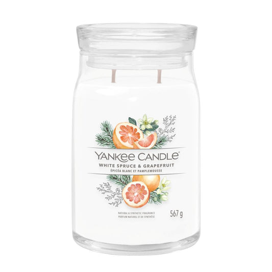Yankee Candle® Signature didelė žvakė – White Spruce & Grapefruit