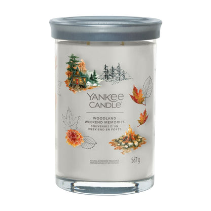 Yankee Candle® Signature Tumbler didelė žvakė – Woodland Weekend Memories