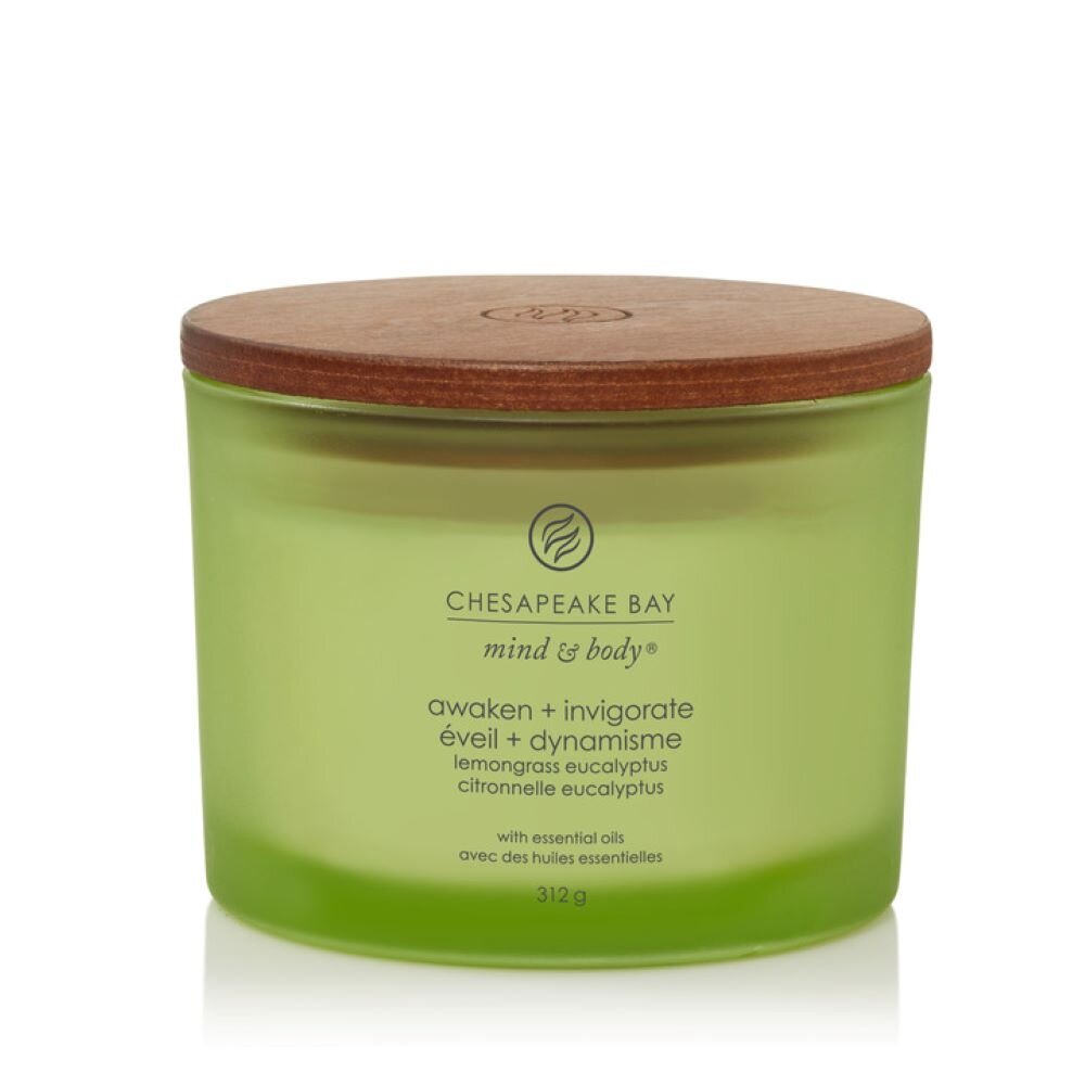Chesapeake Bay Candle 3 dagčių žvakė –Awaken & Invigorate (Lemongrass Eucalyptus)