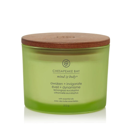 Chesapeake Bay Candle 3 dagčių žvakė –Awaken & Invigorate (Lemongrass Eucalyptus)