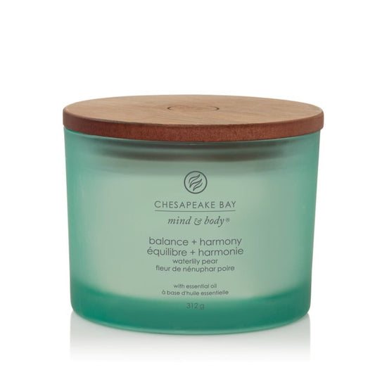 Chesapeake Bay Candle 3 dagčių žvakė – Balance & Harmony (Waterlily Pear)