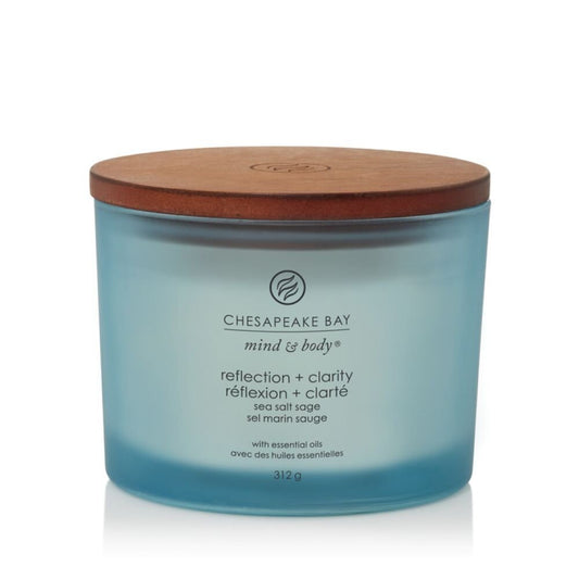 Chesapeake Bay Candle 3 dagčių žvakė – Reflection & Clarity (Sea Salt Sage)