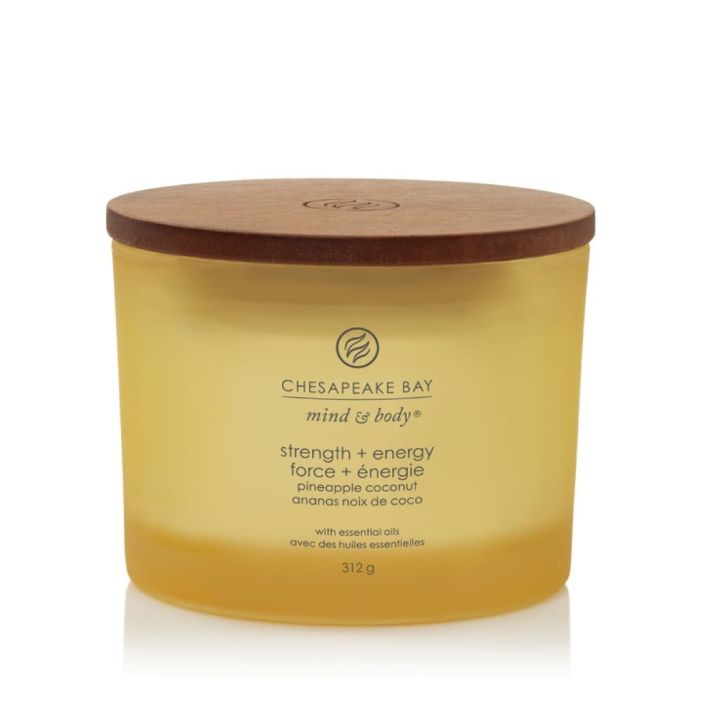 Chesapeake Bay Candle 3 dagčių žvakė – Strength & Energy (Pineapple Coconut)