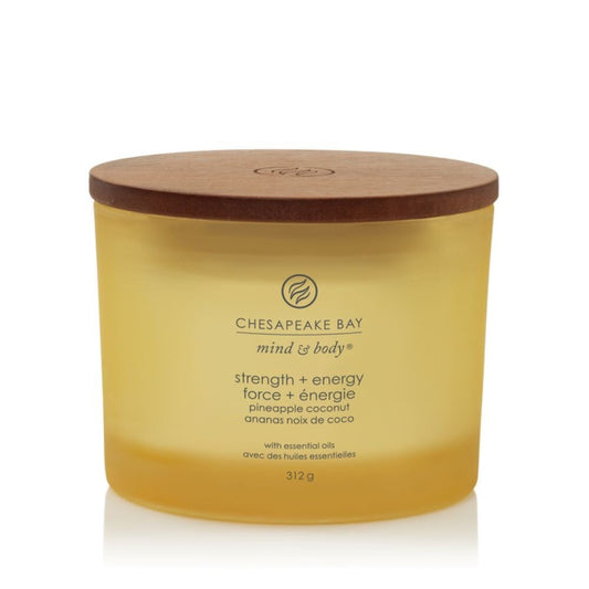 Chesapeake Bay Candle 3 dagčių žvakė – Strength & Energy (Pineapple Coconut)
