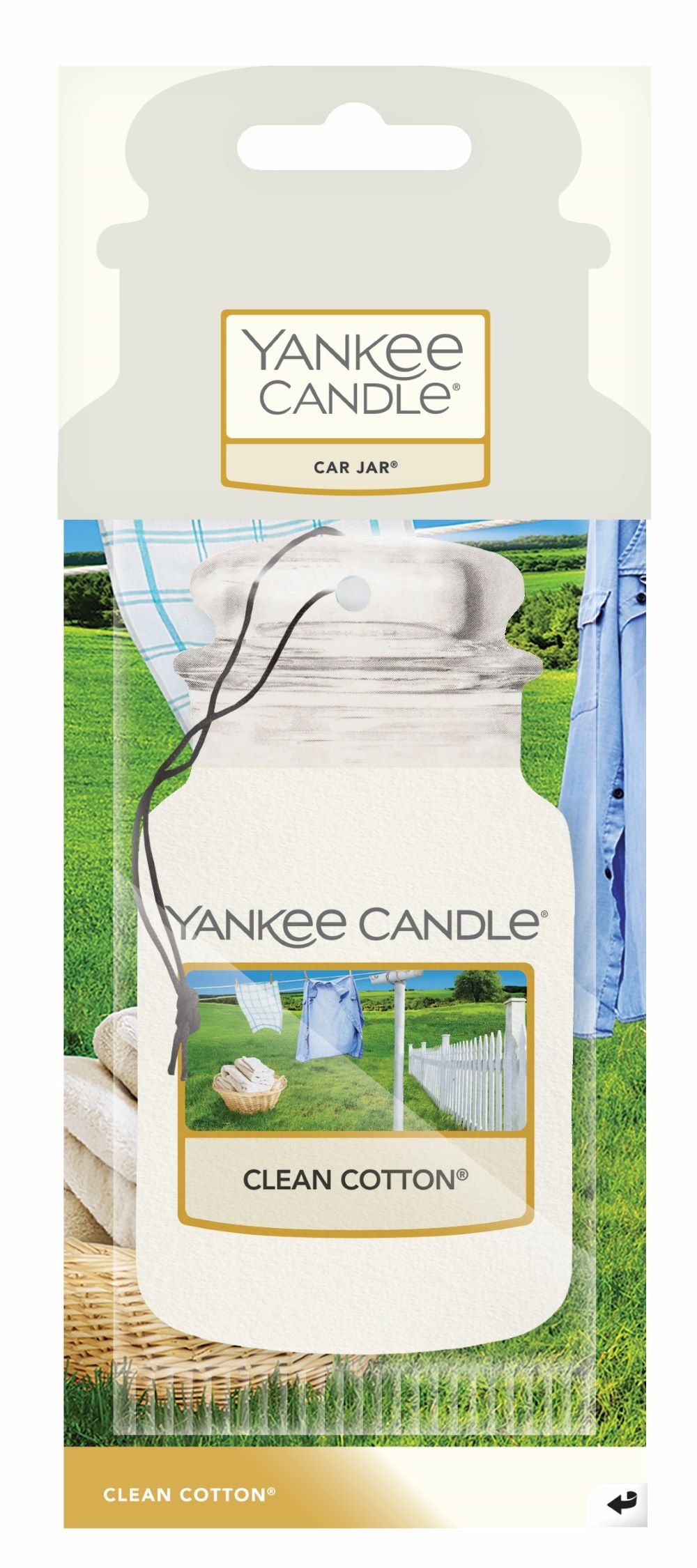 Yankee Candle aromatinis automobilio kvapas - Clean Cotton®