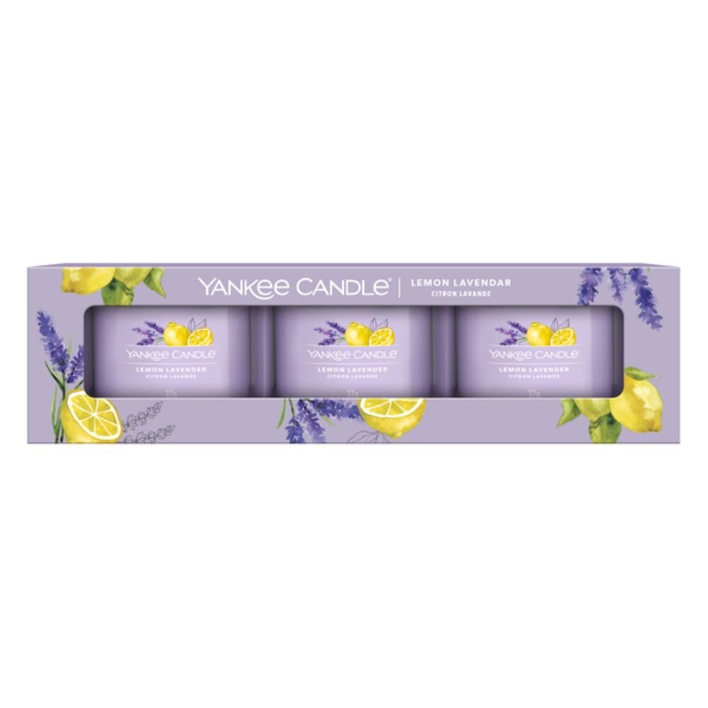 Yankee Candle Kvapnių mini žvakių rinkinys (3 vnt.) – Lemon Lavender