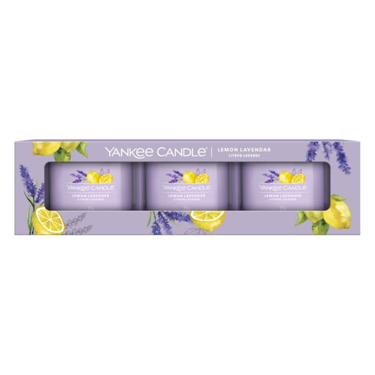 Yankee Candle Kvapnių mini žvakių rinkinys (3 vnt.) – Lemon Lavender