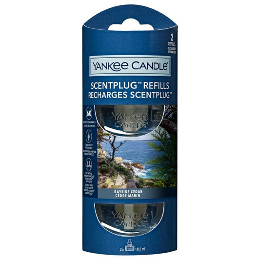 Yankee Candle Kvapų papildymas ScentPlug prietaisui – Bayside Cedar(2vnt)