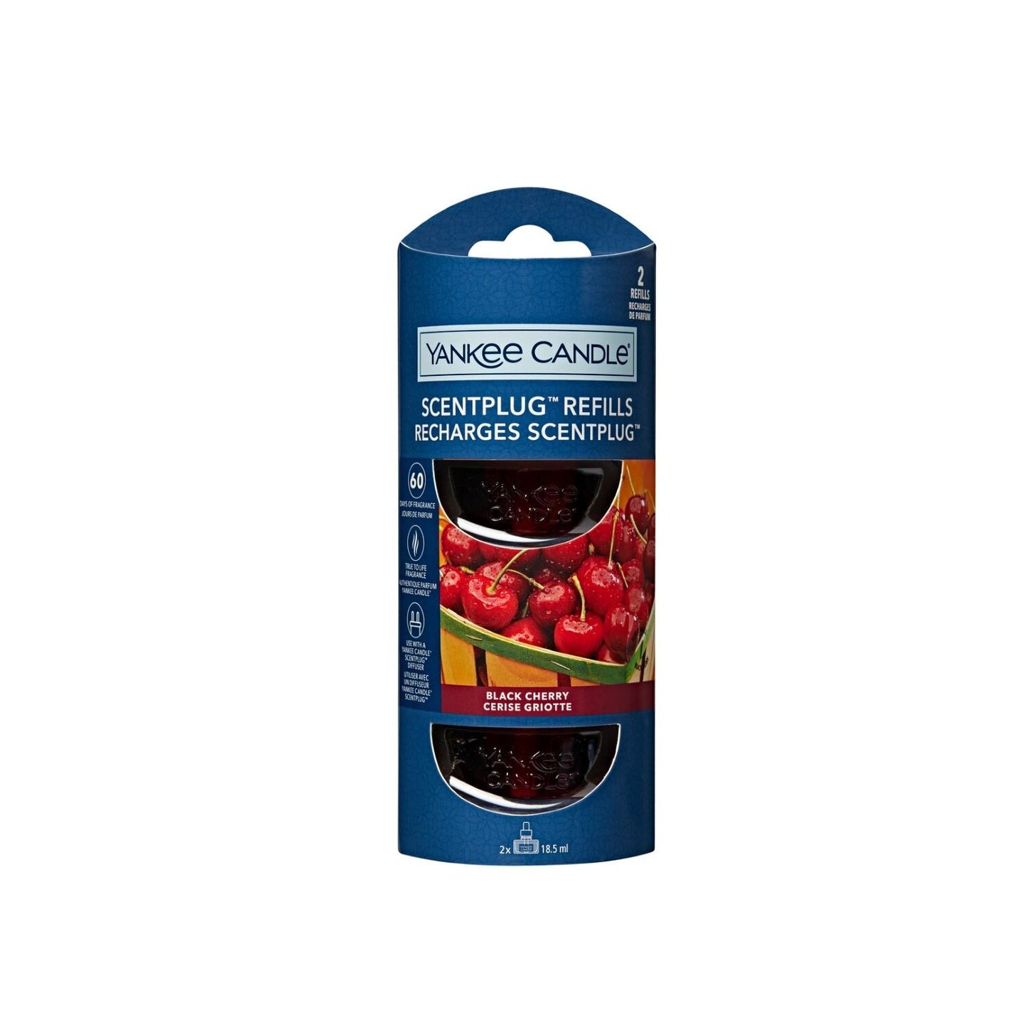 Yankee Candle Kvapų papildymas ScentPlug prietaisui – Black Cherry (2vnt)