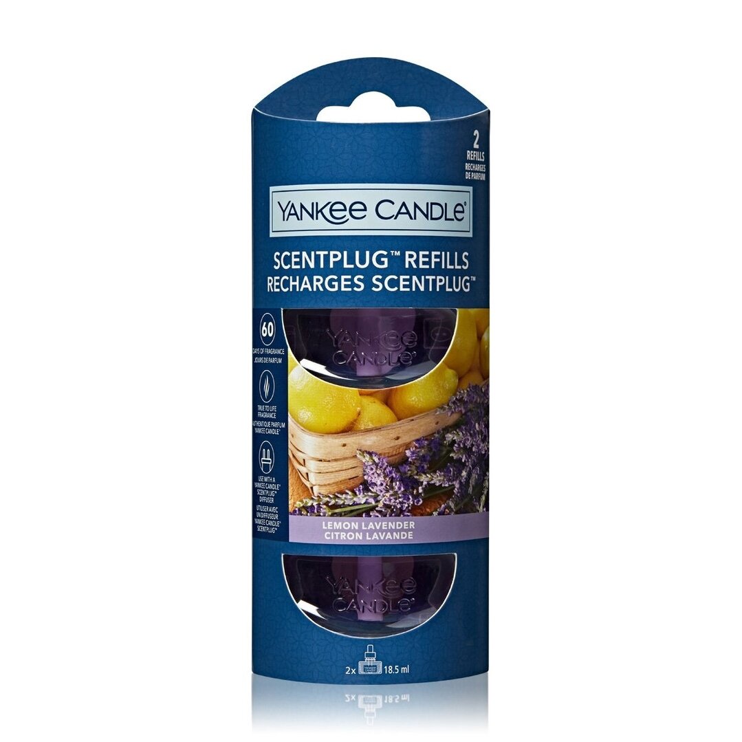 Yankee Candle Kvapų papildymas ScentPlug prietaisui – Lemon Lavender (2vnt)